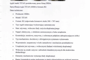 Syndyk sprzeda maszyny poligraficzne