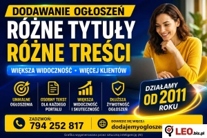 Wystawianie ogłoszeń bez duplikatów - osobny tekst dla każdego portalu. Multiposting ogłoszeń