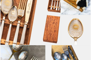 Sztućce z Grawerem na I Komunię Świętą, Chrzest itp.