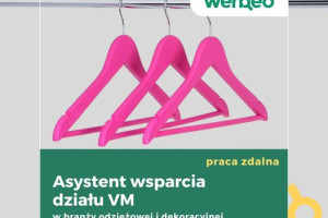 Asystent wsparcia działu VM – praca zdalna z orzeczeniem o niepełnosprawności
