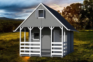 Domek Letniskowy Drewniany Całoroczny 4m/4m 15mm