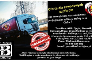 Czytelne i gotowe do użycia tablety z nawigacją.