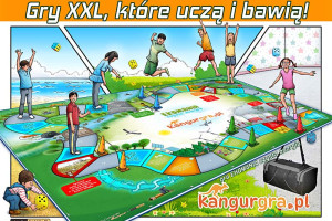 Seria gier XXL EKOMANIA ekologiczne gry dla DZIECI do skakania i zabawy KangurGra.pl
