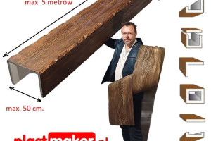 Na Wymiar!Belki dekoracyjne, maskownice drewnopodobne, lamele sufitowe