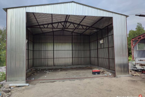 F175 GARAŻ BLASZANY + 3 x Brama Uchylna - Magazyn   - GRZYWSTAL