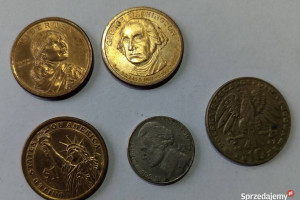 Monety dolar libery abraham lincoln george washington