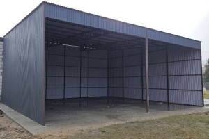 Garaż Blaszany Otwarty /Wiata Garażowa /Zadaszenie/Magazyn - GRZYWSTAL