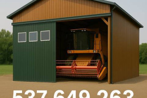 Duża HALA | Garaż Blaszany RAL |Konstrukcja |Wiata Blaszana  - ESSTAL*