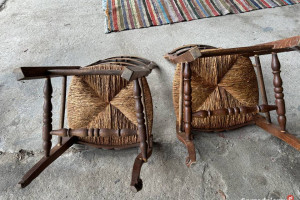 stare krzesła PRL gięte i inne vintage meble