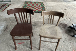 stare krzesła PRL gięte i inne vintage meble