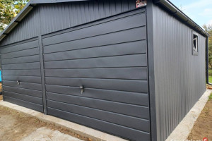 GRAFITOWY Garaż Blaszany 6x6 - Garaże Blaszane - Romstal A29v14