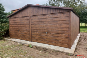 GRAFITOWY Garaż Blaszany 6x6 - Garaże Blaszane - Romstal A29v14