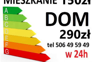 Świadectwo Charakterystyki energetycznej MIESZKANIE i DOM 24h Zielona Góra