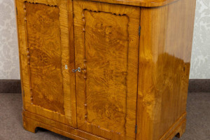 Komoda biedermeier jasna jesion korzeń antyk zabytkowa stara