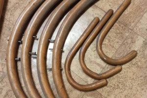 wieszak drewniany - części