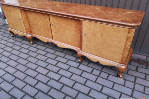 Komoda-Bufet 220 Brzoza RTV Niska Stara Antyk Po Renowacji.