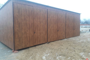 B170 Grafitowy GARAŻ BLASZANY - Magazyn Rolniczy - Blaszak - GRZYWSTAL