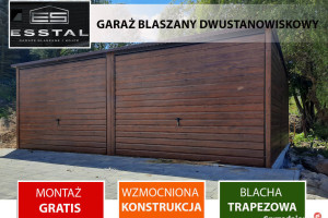 Garaż Blaszany 6x5 ORZECH - Garaże Blaszane | Wiaty | Hale | - ESSTAL