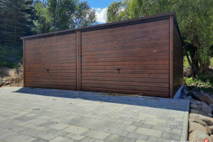 Garaż Blaszany 6x5 ORZECH - Garaże Blaszane | Wiaty | Hale | - ESSTAL