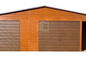 Garaż Blaszany 10x6m + Wnęka 2x1m- 2x Brama Uchylna Drzwi Okno Rynny ID699