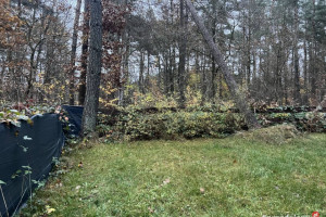 Działka leśna ZL ogrodzona nad jeziorem