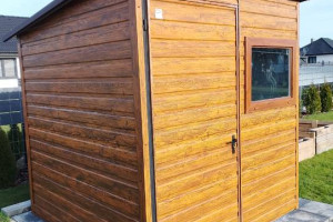 Garaż Blaszany + zadaszenie - Schowek - Garaże Blaszane – Maj-Blach