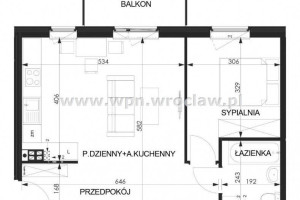 Mieszkanie 46.9m2 2-pok Lutynia