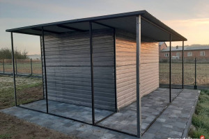 Garaż Blaszany do ogrodu- Schowek-Wiatka - Garaże Blaszane – Maj-Blach