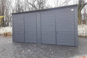 Wysoki Garaż Blaszany / Magazyn Blaszany / Wiata Blaszana - GrzwyStal