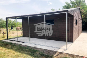 Garaż blaszany 9x6 + wiata 3x6 2x Brama GP135