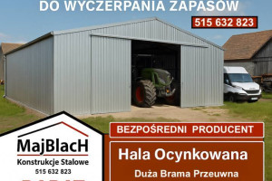 A186-WIATA OTWARTA / Garaż Blaszany / Zadaszenie / Blaszak  - Maj-Blach