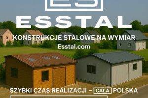 Garaż Blaszany Dwukolorowy  - Hala Magazynowa | Konstrukcja  - ESSTAL*