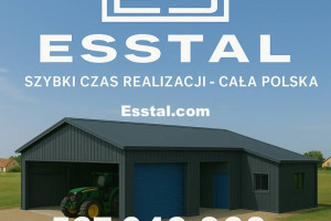 Garaż Blaszany Dwukolorowy  - Hala Magazynowa | Konstrukcja  - ESSTAL*