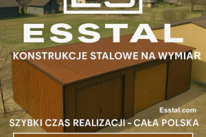 Garaż Blaszany Dwukolorowy  - Hala Magazynowa | Konstrukcja  - ESSTAL*