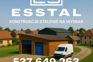 Garaż Blaszany Dwukolorowy  - Hala Magazynowa | Konstrukcja  - ESSTAL*