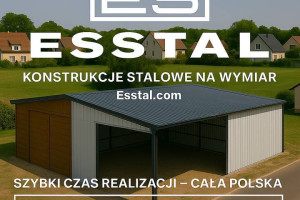 Garaż Blaszany Dwukolorowy  - Hala Magazynowa | Konstrukcja  - ESSTAL*