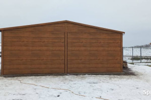 Garaż blaszany Garaże drewnopodobny 6x6  (dowolne wymiary)