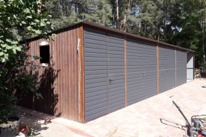 Garaż Blaszany GRAFIT - JEDNOSPADOWY - Schowek|Magazyn - GRZYWSTAL