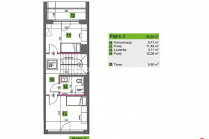Dom szeregowy Kraków Kliny 142.34m2