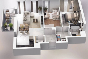 Mieszkanie 67.61m2 3 pokoje Piastów