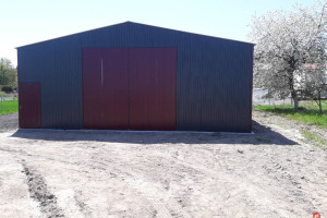 Grafitowy Garaż Blaszany 8x9m - Blaszak  - Magazyn , Hala – GRZYWSTAL