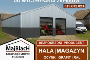 A202-ZADASZENIE/ WIATA OCYNKOWANA / GARAŻ BLASZANY  - Maj-Blach