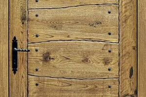 Drzwi DŁUGOSZ drewniane zewnętrzne wejściowe góralskie dębowe dąb GOTOWE