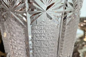 Wazon prosty na mat wiedenski , huta Julia . PRL.