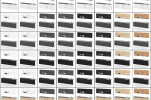 Meble Kuchenne Kuchnia Robo Lux 2.6m Nowoczesna Modułowa Biały Połysk Szary