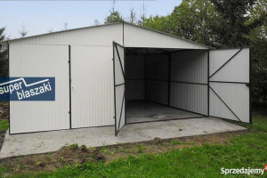 Garaże Blaszane 6x5 Garaż Blaszak Dwuspadowy  montaż gratis