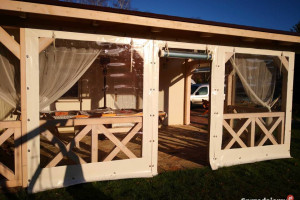 Osłona Zabudowa Tarasu Altanki Całoroczna Plandeka Na Wymiar Zamki