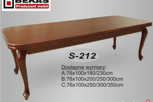 Stół Okrągły na czterech noga Ludwik Dąb Naturalny Bekas