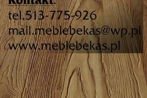 Komoda 130 Italia Lakierowana Biała Bat Rustical Dąb Bekas