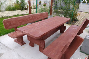 PROMOCJA! Meble góralskie drewniane meble ogrodowe z litego drewna SOLIDNE